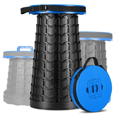 Produktbild von Teleskophocker 7,5 - 51,5 cm, verstellbar, Kunststoff, zusammenklappbar, für Outdoor