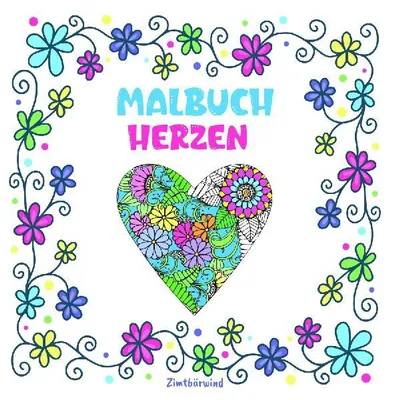 Produktbild von Mandala Malbuch für Erwachsene und Kinder ab 10 Jahren mit Blumen und Herzen
