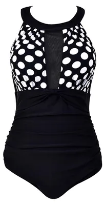 Immagine prodotto di Costume da bagno intero modellante da donna VILOREE, con scollo alto, ideale per la spiaggia