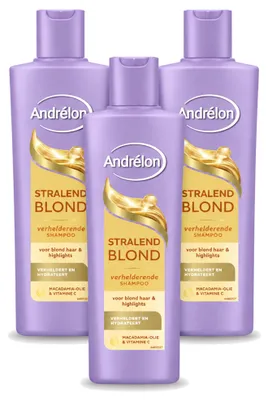 Obrázek produktu pro 3x Šampon Andrélon Stralend Blond - 250 ml - Výhodná sada - 3 kusy