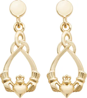 Produktbild von Moderne 9 Karat (375) Gold Damen - Paar Ohrringe - 19mm*7mm; TRS27190