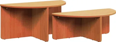 Immagine prodotto di vidaXL Tavolino da caffè, 2 pezzi, color marrone cera, 79 x 39,5 x 40 cm