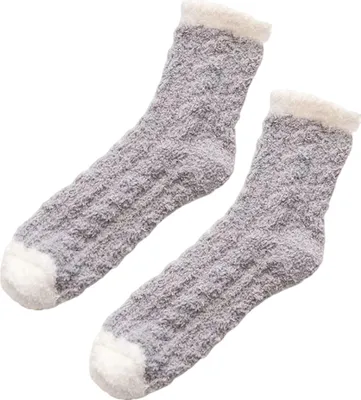 Produktbild von Flauschige Damen-Haussocken, Winter-Thermosocken, weiche Plüsch-Bodensocken, kuschelige dicke warme Haussocken