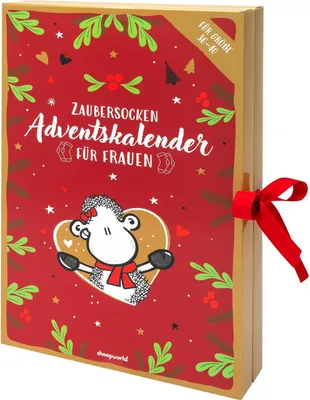 Zdjęcie produktu dla Kalendarz adwentowy dla kobiet - Kalendarz zawierający 12 par damskich skarpet - Indywidualnie zapakowane - 24 opakowania - Rozmiar 36-40