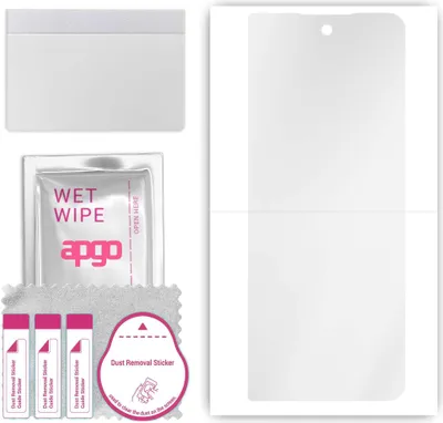 Produktbild von apgo Hydrogel Schutzfolie, Klar, kompatibel mit Samsung Galaxy Z Fold4, flexibele Displayschutzfolie, Folie mit Positionierhilfe, kratzfest, einfache Montage