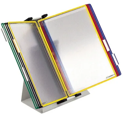 Produktbild von tarifold Sichttafelsystem 435109 DIN A5 farbsortiert mit 10 St. Sichttafeln, 1 St.