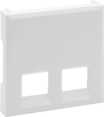 Produktbild von Legrand 864143 Abdeckung 2-fach RJ11/RJ45 Niloe Step ultraweiß