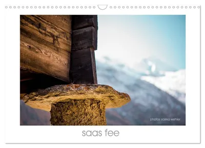 Produktbild von saas fee (Wandkalender 2027 DIN A3 quer), CALVENDO Monatskalender