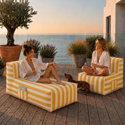 Produktbild von MUFFO Gartenlounge-Set SOFT SET 1 Gelb