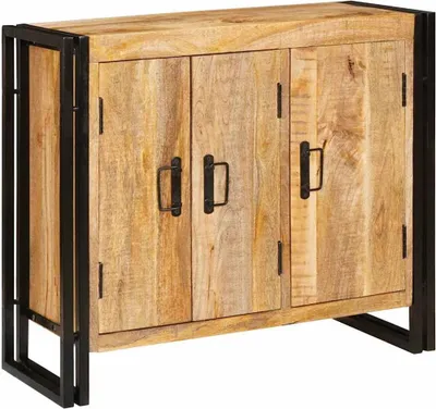 Produktbild von vidaXL Sideboard Braun 80 x 33 x 70 cm Massivholz Mango