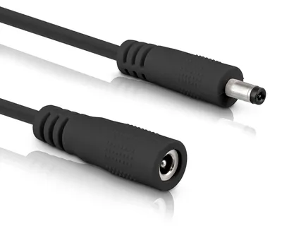 Produktbild von InLine DC Verlängerungskabel 4,0 x 1,7mm, schwarz, 0.5m