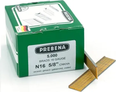 Produktbild von Stauchkopfnägel 16mm verzinkt Nägel Prebena N Paslode F16 Makita DBN600Z Haubold SKN BR-04 5,0M P