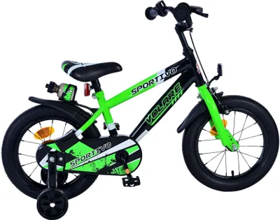 Produktbild von Volare Sportivo Kinderfahrrad für Jungen - 14 Zoll in Grün Schwarz