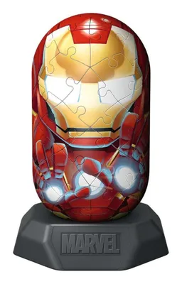 Immagine prodotto di Ravensburger Hylkies: figure da collezione Marvel da assemblare da soli - Figura n. 08 - Iron Man - Costruisci, innamorati, Sa 12001157