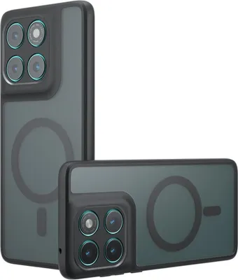 Produktbild von Motorola Edge 60 / 60 Fusion Hülle - Coverup Mattes transparentes Back Cover mit Kameraschutz - MagSafe Compatible - Schwarz