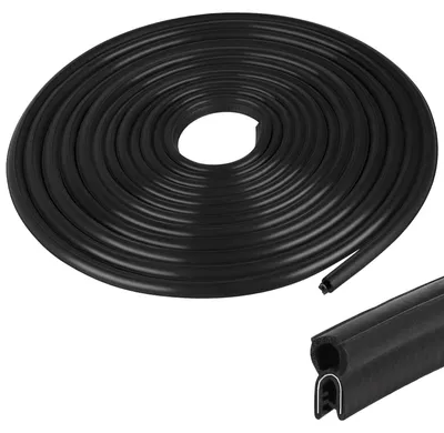 Productafbeelding van Autodeurrubber 10 meter - Rubberafdichting - Achterklepafdichting - Afdichtingsprofiel zonder lijm - Geschikt voor campers/vrachtwagens - Hoogwaardig rubber met antivervagingseigenschappen. - Rubberafdichting