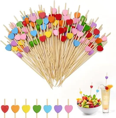 Productafbeelding van Houten cocktailspiesjes - Fingerfood spiesen - 12 cm (stijl1)