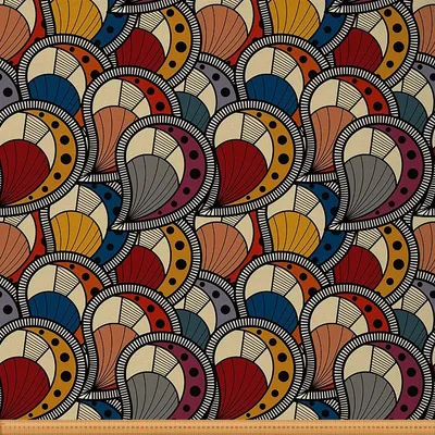 Image de Omgoods - Tissu ethnique à motifs paisley pour fauteuils