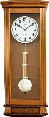 Obrázek produktu pro Dřevěné nástěnné hodiny s kyvadlem MPM E05.3892.50, 62cm