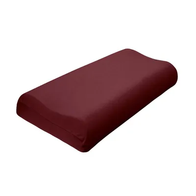 Produktbild von Traumschlaf Universal Bezug für Nackenstützkissen S-M, Höhe 7-10 cm bordeaux
