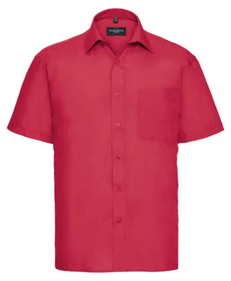Image de Russell Collection - Chemise « Classic » à manches courtes pour homme LT4445 (4XL) (rouge)