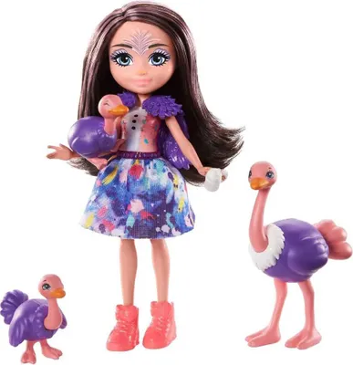 Obrázek produktu pro Enchantimals Ophelia Ostrich, Módní panenka, Ženy, 4 rok/roky, Chlapec/děvče, 1699 mm, Vícebarevný