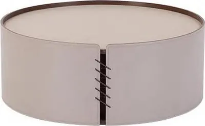 Obrázek produktu pro Obývací pokoj, kulatý konferenční stolek, béžová barva, design, materiál: dřevo