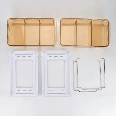 Immagine prodotto di Organizer a 2 ripiani per cassetti per bagno, cucina e ufficio