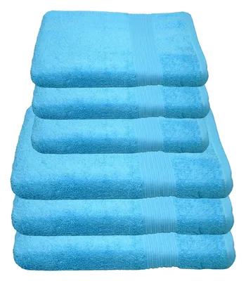 Produktbild von Julie Julsen Handtuch Set Türkis,Set:6 tlg. 3 Badetücher 3 Handtücher