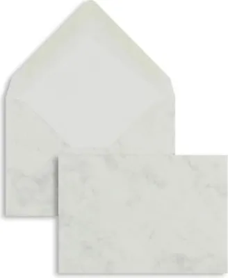 Produktbild von Briefumschläge C6 100g/qm gummiert VE=100 Stück grau marmora