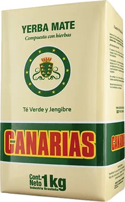 Zdjęcie produktu dla Yerba Mate Canarias Te Verde y Jengibre 1kg 1000g