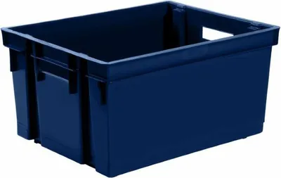 Produktbild von EDA Lagerkiste blau - Kunststoff - 10L - 32 x 26 x 18 cm