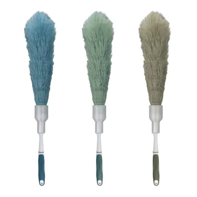 Produktbild von 3er Set Staubwedel Länge 61 cm Ausfahrbare Schutzhülle Staubwischer Staubfänger