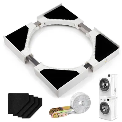 Produktbild von Zwischenbaurahmen für Waschmaschine Trockner Stapel-Kit, Universeller Verbindungsrahmen für Waschmaschinen/Trockner