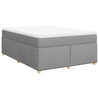 Productafbeelding van vidaXL Boxspringbed met matras, lichtgrijs, 140x200 cm, gestoffeerd