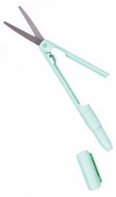 2-in-1 Schneidwerkzeug mit Skalpell und Schere, 13,5 cm, türkis