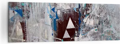 Produktbild von Bild auf Leinwand - Leinwandbild - Abstraktion modern - 160x50cm - Wand Bild - Wanddeko - Leinwanddruck - Bilder - Kunstdruck - Wanddekoration - Leinwand bilder - Wandkunst - AB160x50-4006