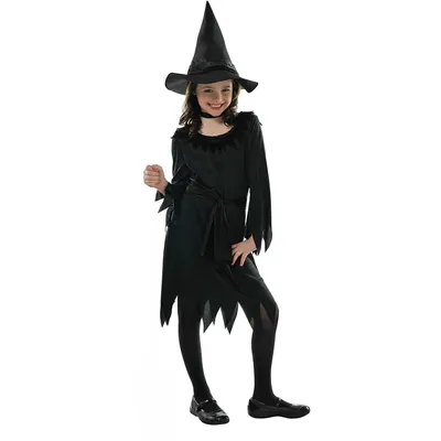 Produktbild von Schwarzes Hexenkostüm 8-10 Jahre