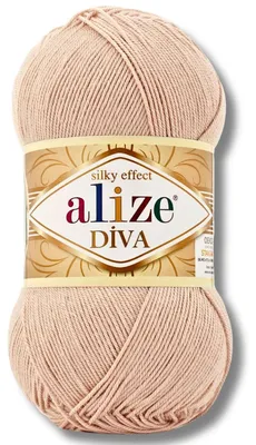Produktbild von Alize 1x 100g Diva Wolle, Uni, Häkeln, Stricken (404)