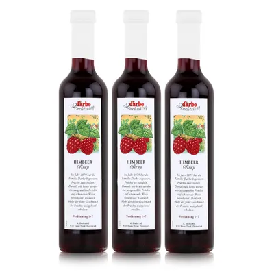 Produktbild von Darbo Sirup Himbeer 500ml - Cocktails Milchshakes Kaffeesirup (3er Pack)