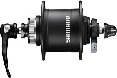 Image de SHIMANO EDHT40501DAL Dynamo de moyeu avant « Alivio » DH-T4050, 100 mm, 36 trous, Centerlock, 1,5 watt, noir