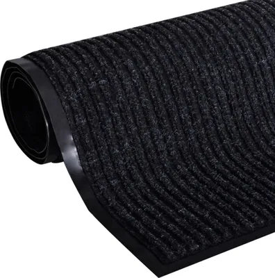 Obrázek produktu pro vidaXL Rohožka na dveře černá 117x220 cm PVC