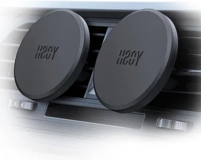 Obrázek produktu pro Magnetický držák na telefon do auta s ventilátorem, kovový