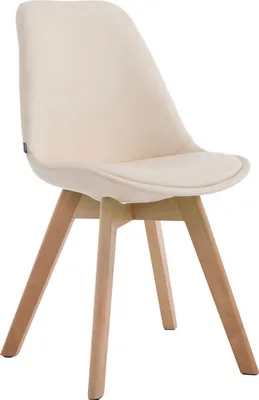 Produktbild von Stuhl HLO-CP58 Kunstleder Natura  creme