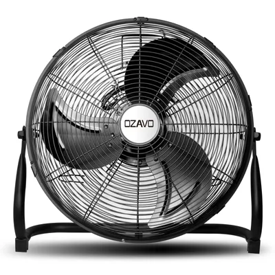 Produktbild von Bodenventilator, Ventilator mit 3 Geschwindigkeitsstufen, Kühl Eisen Windmaschine Lüfter Standventilator, 110° einstellbarer Neigungswinkel