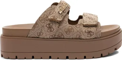 Produktbild von Guess Damen Pantolette Faxon2 beige braun