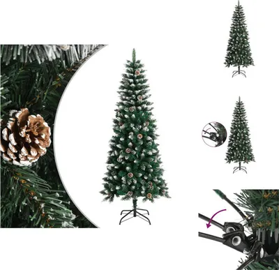 Produktbild von vidaXL Künstlicher Weihnachtsbaum mit Ständer Grün 180 cm PVC -  Weihnachtsbäume