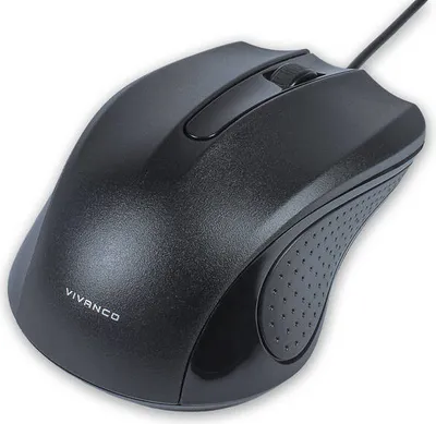 Immagine prodotto di ViVanco™36637 Mouse ottico USB 1000DPI nero ambidestro (36637)