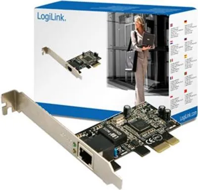 Productafbeelding van LogiLink Gigabit PCI Express netwerkkaart (verpakking: 1 stuks, vouwdoos)