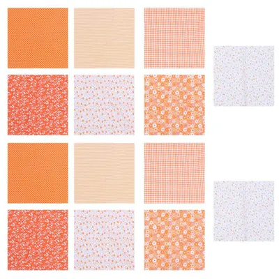 Image de Bricolage, motif floral, tissu en coton, couture, kit de bricolage, accessoires de couture, 25 x 25 cm